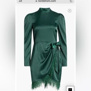 Saylor Quin | Feather Trimmed Dress